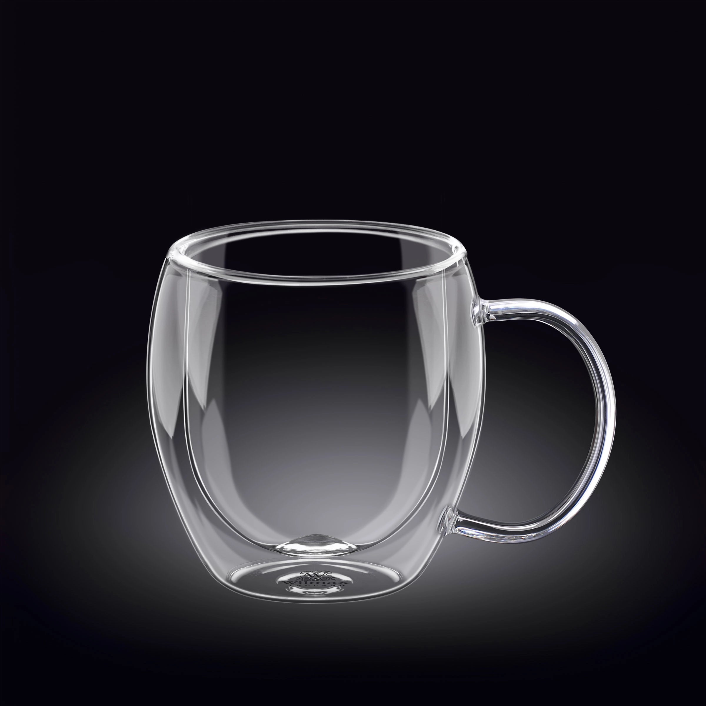 Wilmax Doppelwandiger Glasbecher 400 ml Transparent WL-888748/A