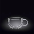 Wilmax Doppelwandige Glastasse 250 ml Transparent WL-888768/A