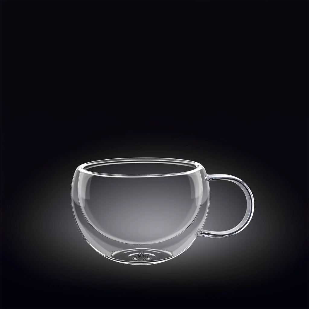 Wilmax Doppelwandige Glastasse 250 ml Transparent