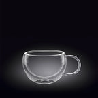 Wilmax Doppelwandige Glastasse 250 ml Transparent