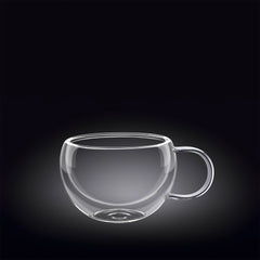 Wilmax doppelwandige Glastasse, 250 ml, WL-888768/A