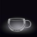 Wilmax Doppelwandiger Becher 300 ml Transparent WL-888769/A