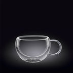 Wilmax Doppelwandiger Becher 300 ml Transparent aus Glas