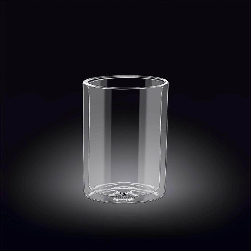 Wilmax Doppelwandiges Thermoglas 400 ml Transparent WL-888785/A