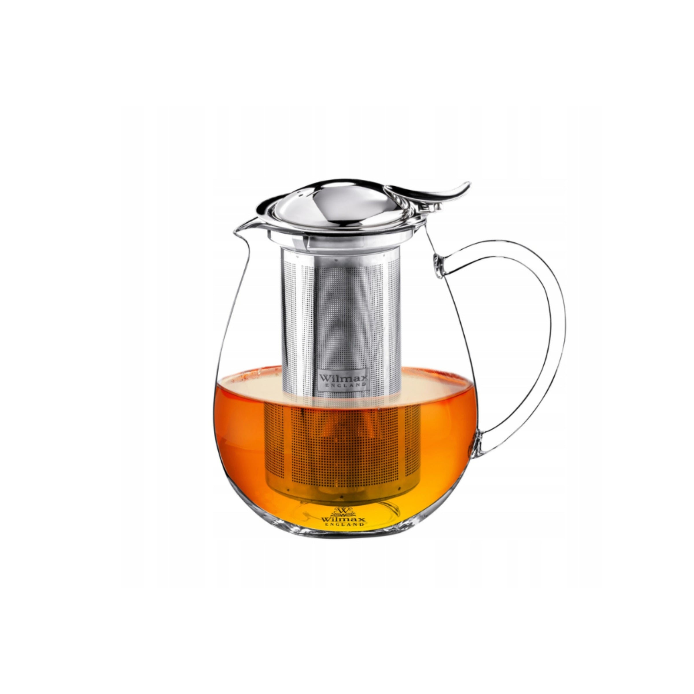 Wilmax Teekanne 1300 ml Borosilikatglas Edelstahlfilter WL-888803/A