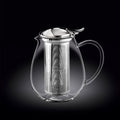 Wilmax Teekanne 1300 ml Borosilikatglas Edelstahlfilter WL-888803/A