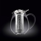 Wilmax Teekanne 1300 ml Borosilikatglas Edelstahlfilter WL-888803/A
