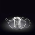 Wilmax Teekanne 650 ml Borosilikatglas Edelstahlfilter WL-888804/A