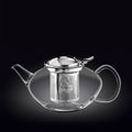 Wilmax Teekanne 1050 ml Borosilikatglas Edelstahlfilter WL-888805/A