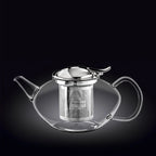 Wilmax Teekanne 1050 ml Borosilikatglas Edelstahlfilter WL-888805/A