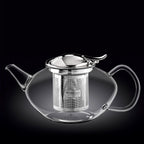 Wilmax Teekanne 1550 ml Thermoglas Edelstahlfilter WL-888806/A