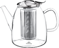 Wilmax Teekanne 600 ml Borosilikatglas Edelstahlfilter WL-888807/A