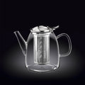 Wilmax Teekanne 950 ml Borosilikatglas Edelstahlfilter WL-888808/A