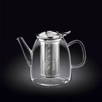 Wilmax Teekanne 950 ml Borosilikatglas Edelstahlfilter WL-888808/A