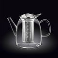 Wilmax Teekanne 1450 ml Thermoglas Edelstahlfilter WL-888809/A