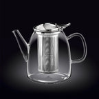 Wilmax Teekanne 1450 ml Thermoglas Edelstahlfilter WL-888809/A
