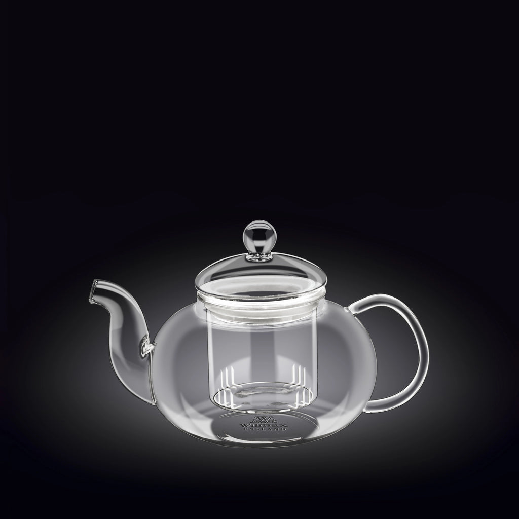 Wilmax Teekanne 620 ml Glas mit Glasdeckel Transparent WL-888812/A