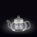 Wilmax Teekanne 620 ml Glas mit Glasdeckel Transparent WL-888812/A