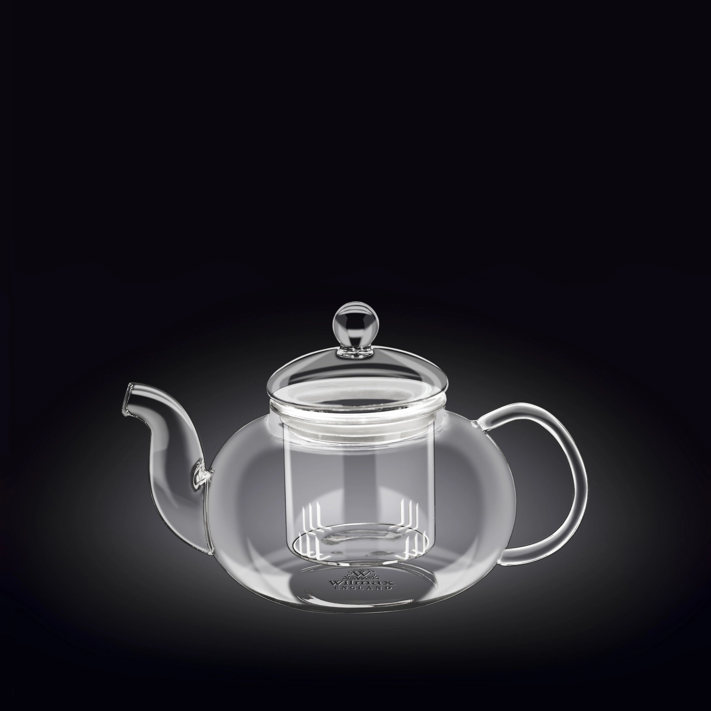 Wilmax Teekanne 620 ml Glas mit Glasdeckel Transparent WL-888812/A