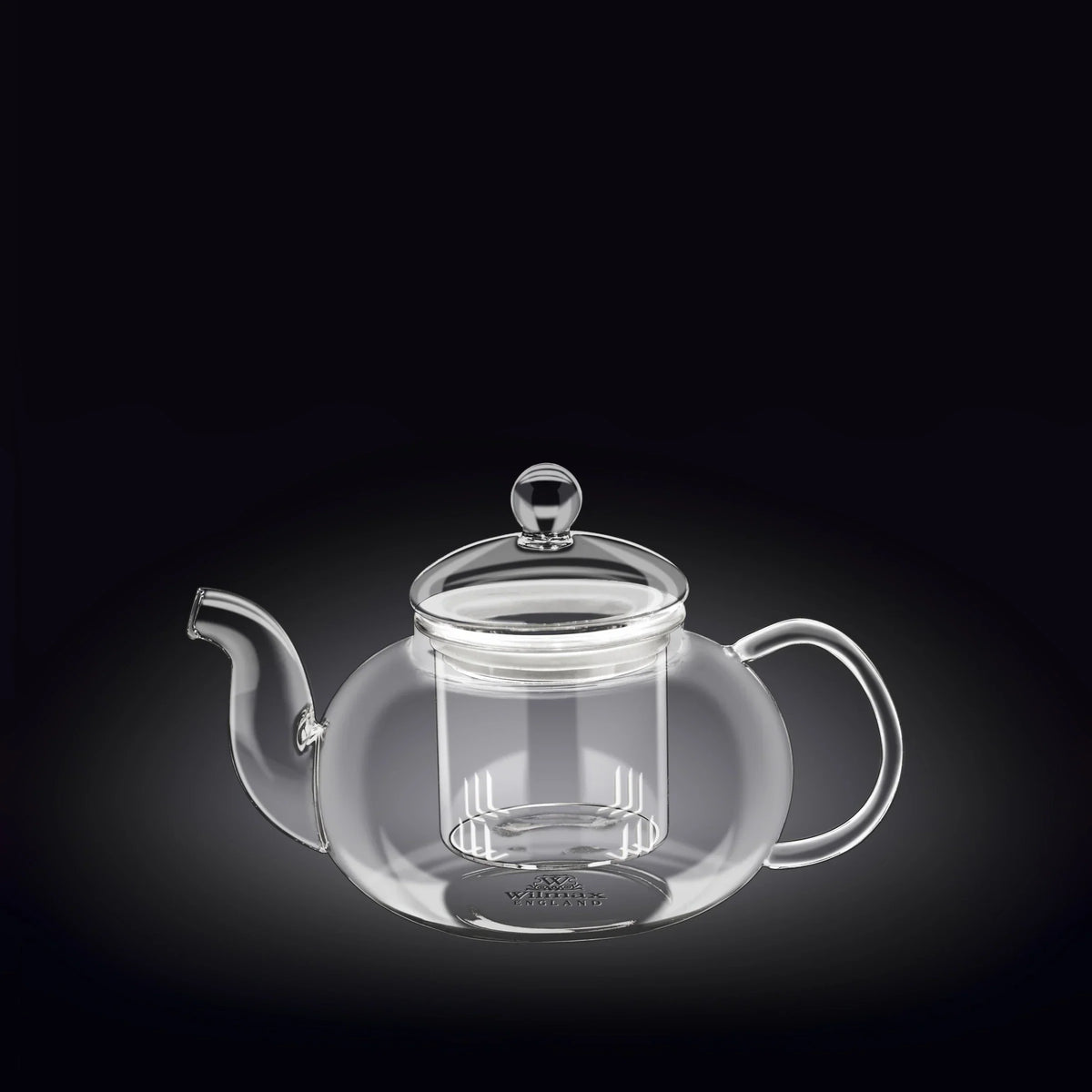 Wilmax Teekanne 620 ml mit Glasfilter Transparent aus Thermoglas