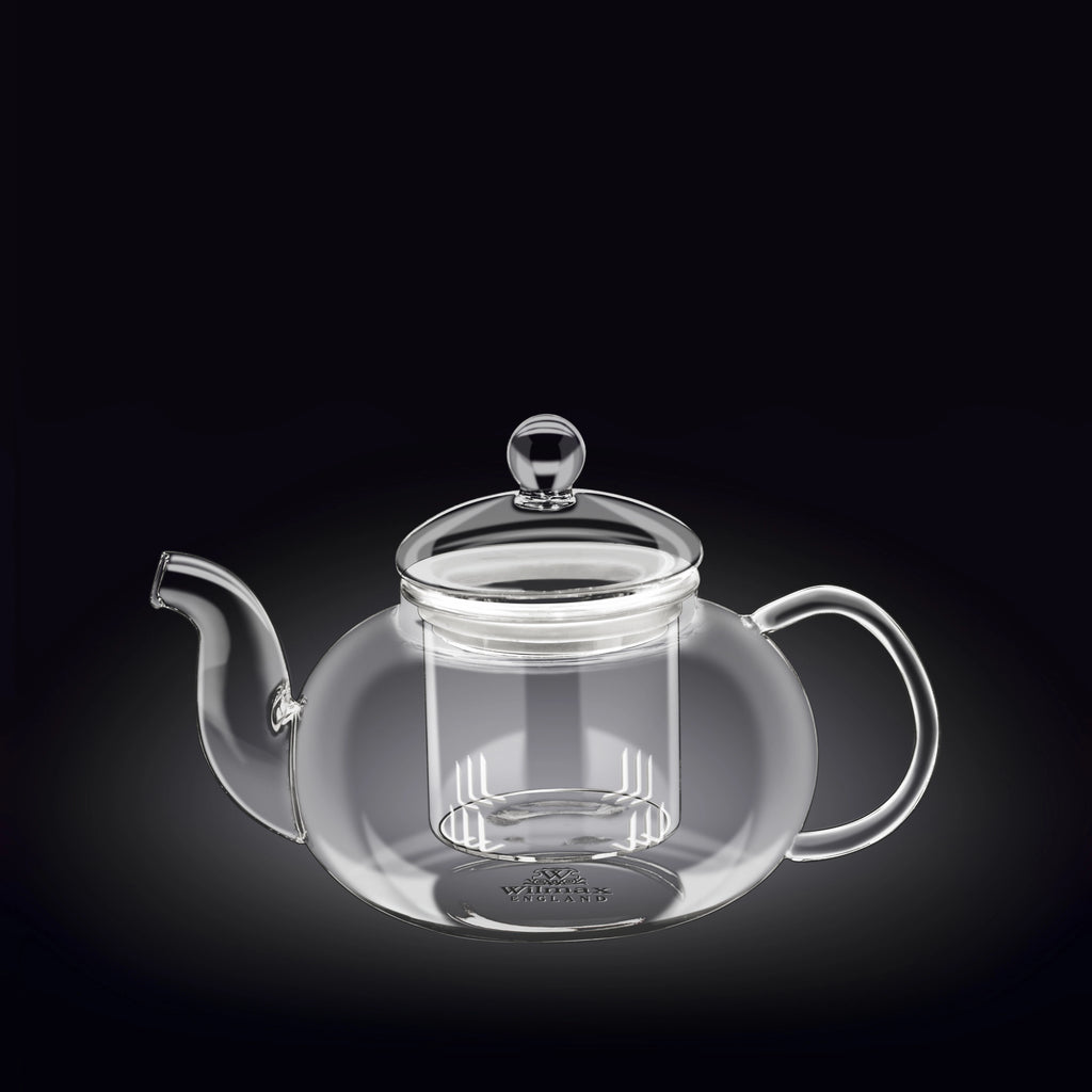 Wilmax Teekanne 1200 ml Borosilikatglas Edelstahlfilter WL-888813/A