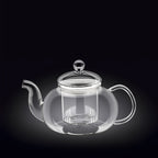 Wilmax Teekanne 1200 ml Borosilikatglas Edelstahlfilter WL-888813/A