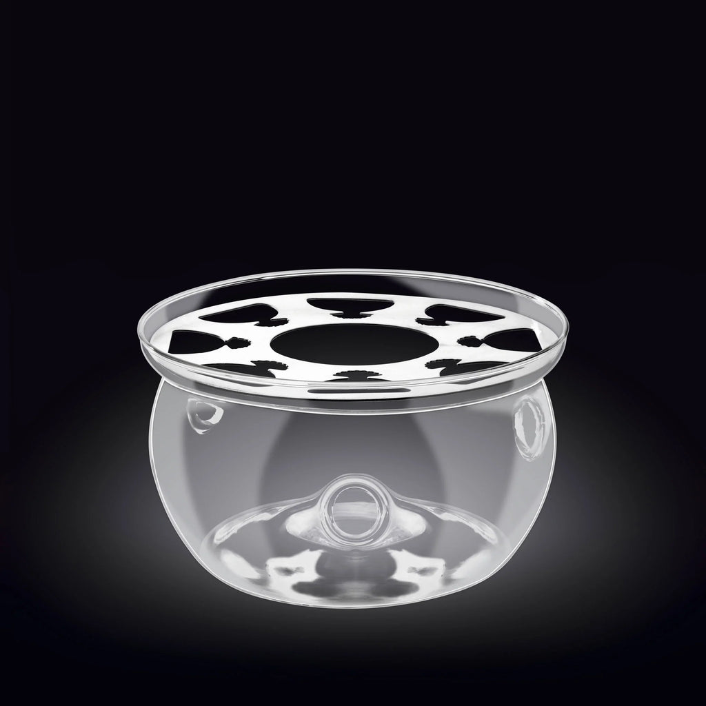 Wilmax Stövchen für Teekannen Transparent aus Glas