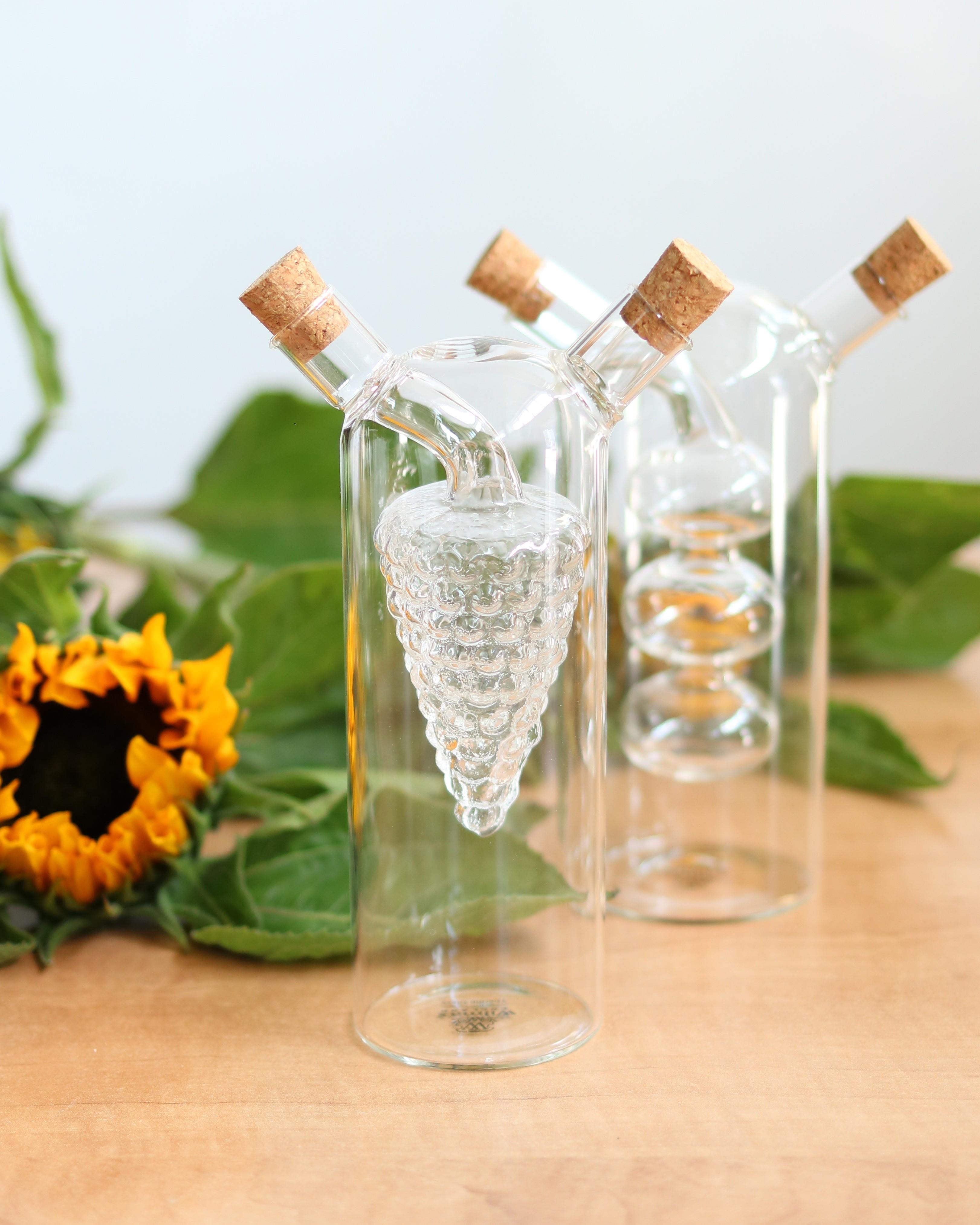 Wilmax Öl- und Essigflasche 250/50 ml Glas WL-888955/A