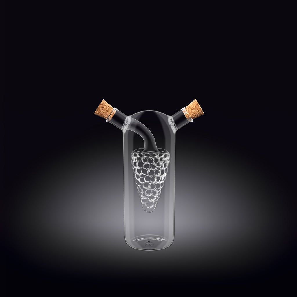 Wilmax Öl- und Essigflasche 250/50 ml Glas WL-888955/A