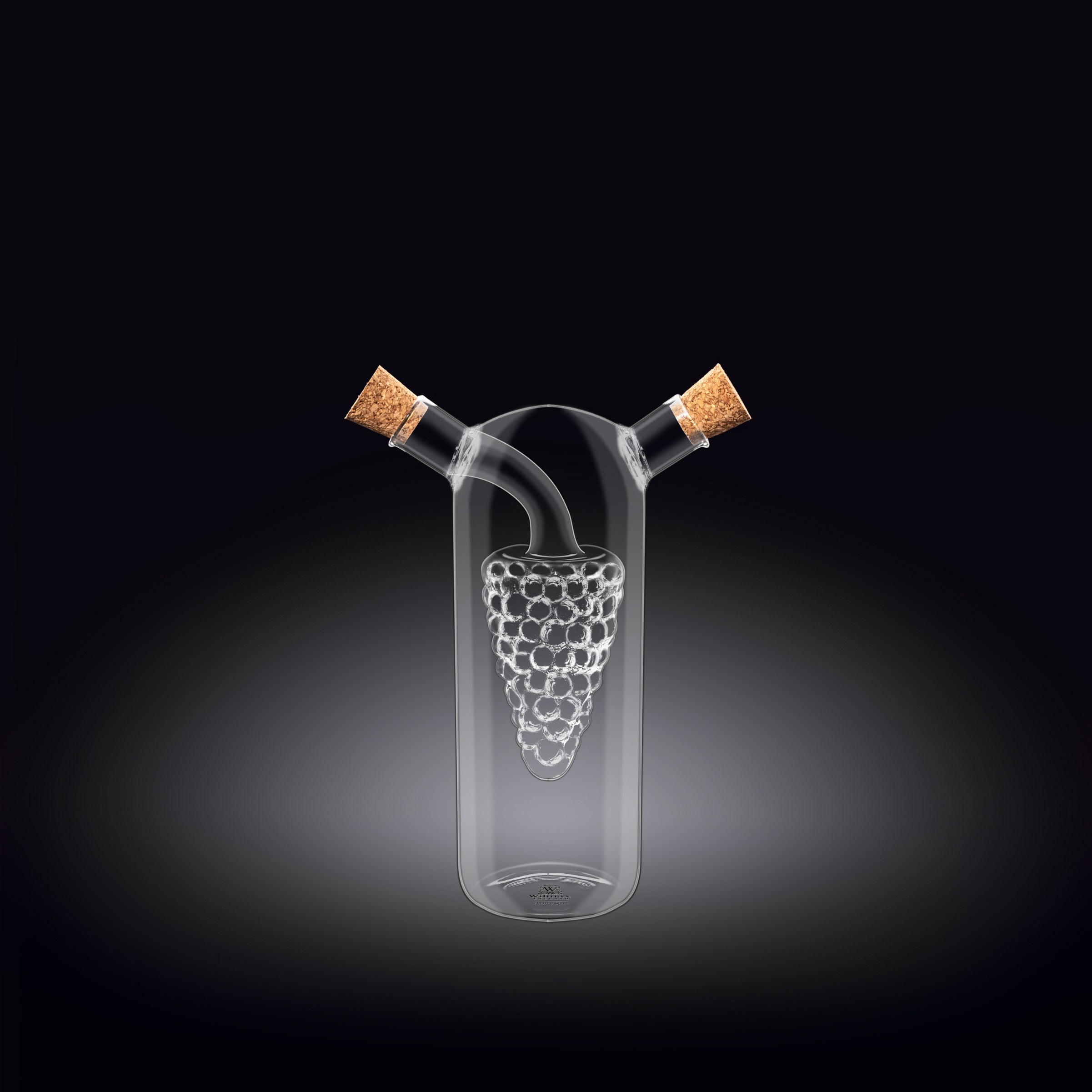 Wilmax Öl- und Essigflasche 250/50 ml Glas WL-888955/A