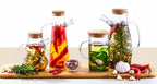 Wilmax Ölflasche 450 ml Glas mit Ausgießer und Filter WL-888961/A
