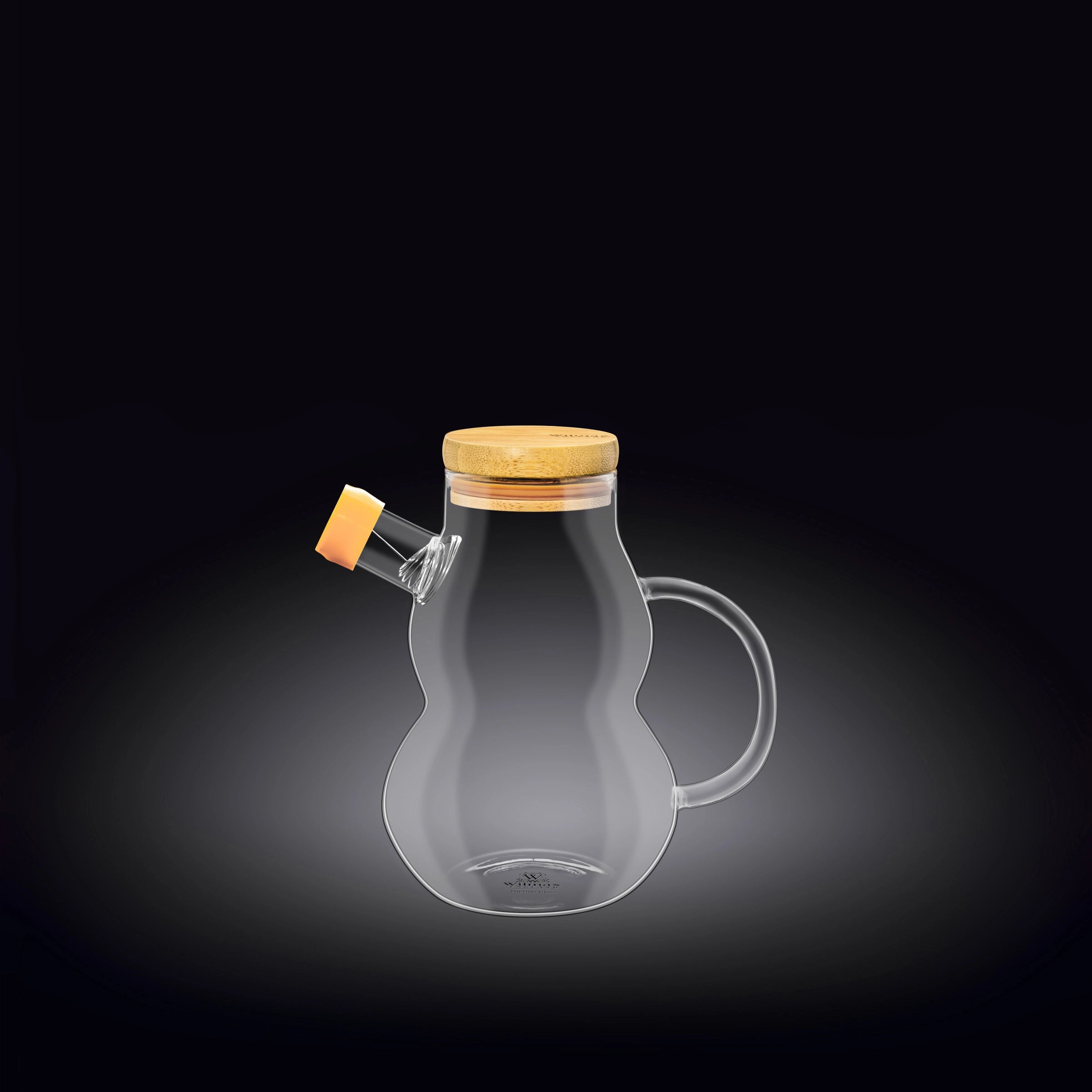 Wilmax Ölflasche 450 ml Glas mit Ausgießer und Filter WL-888961/A