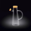 Wilmax Ölflasche 500 ml Glas mit Bambusdeckel WL-888964/A