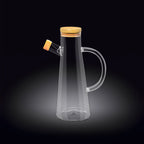 Wilmax Ölflasche 500 ml Glas mit Bambusdeckel WL-888964/A
