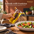 Wilmax Öl- und Essigflasche 250/50 ml Transparent aus Glas