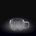 Wilmax Doppelwandiger Thermoglas Becher 300 ml Transparent WL-888411/A