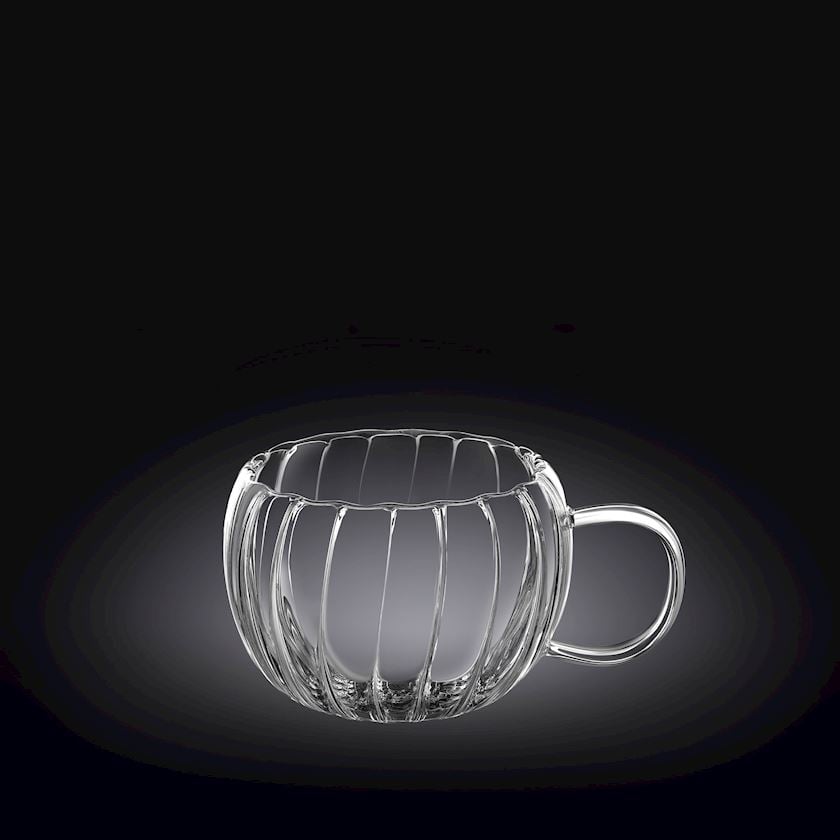 Wilmax Doppelwandiger Thermobecher 300 ml Transparent aus Glas