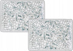 Wilmax Servierplatte 23,5 × 17 cm 2er-Set Mehrfarbig aus Porzellan