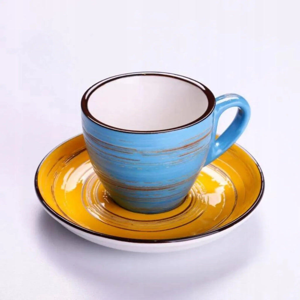Wilmax Espressotasse 110 ml Blau aus Porzellan
