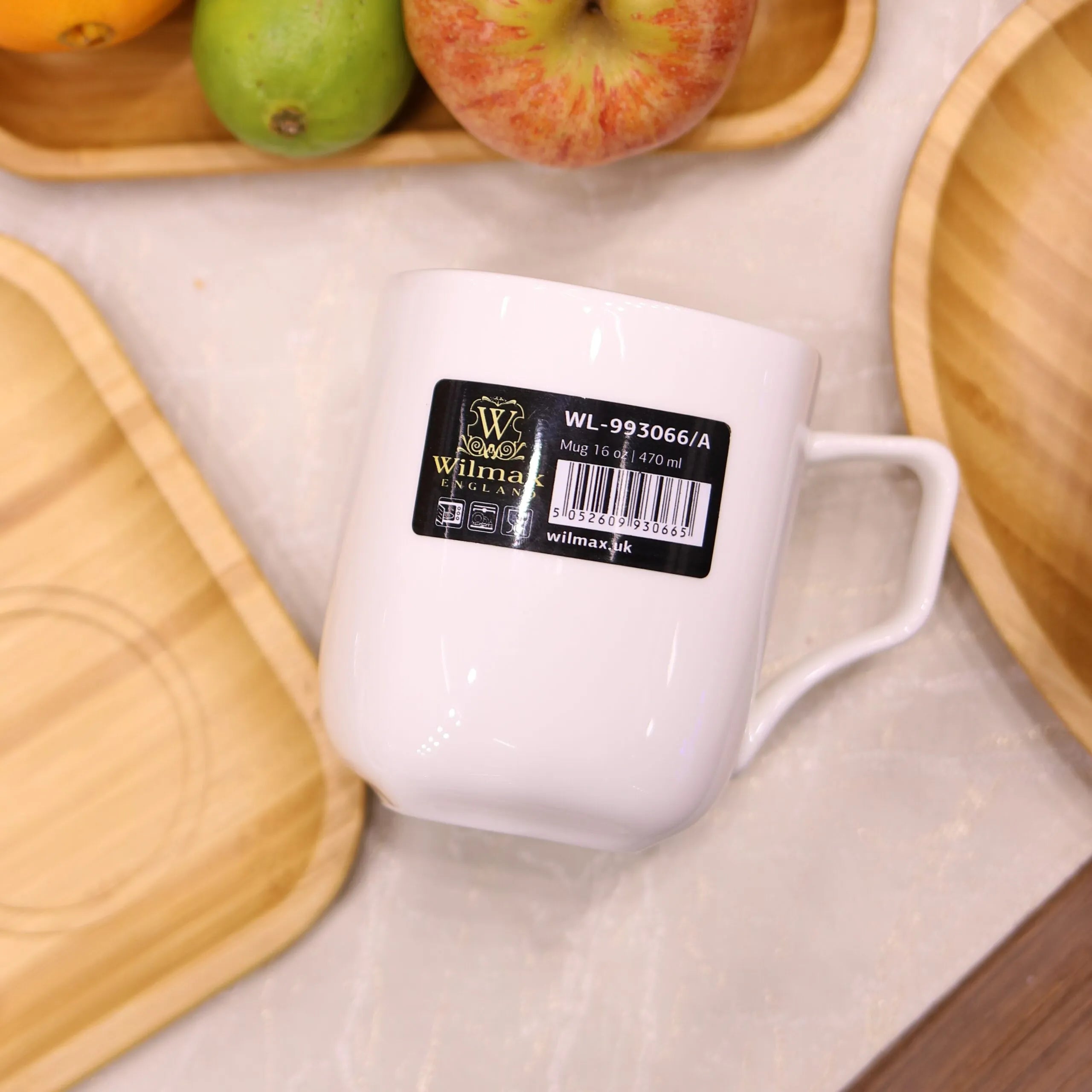 Wilmax Tasse 470 ml Weiß aus Porzellan