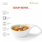 Wilmax Schale 450 ml Weiß aus Porzellan