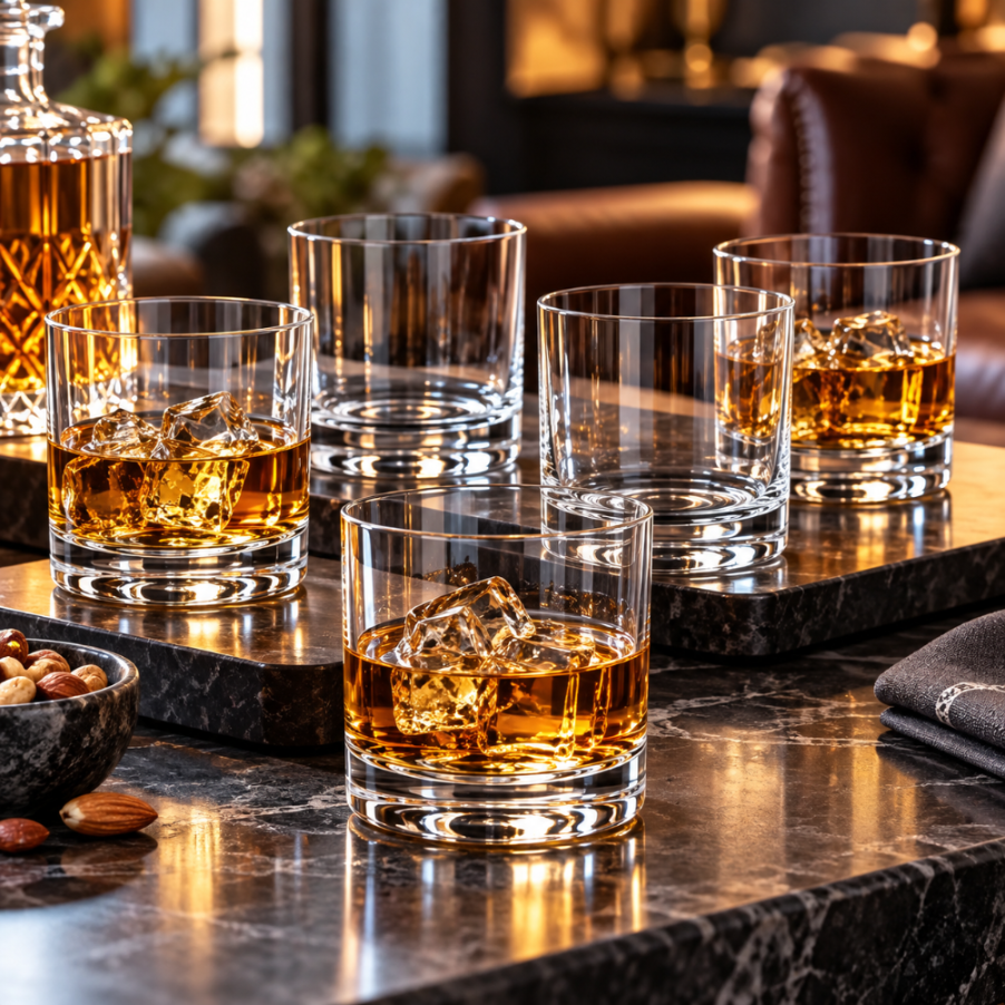 Wilmax Whiskyglas 300 ml 6er-Set Transparent aus Wilmax Crystalline-Serie