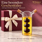 Wilmax Öl- und Essigflasche 300/60 ml Transparent aus Glas