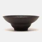 Wilmax Tiefer Teller 22,5 cm 1100 ml 2er-Set Schwarz aus Porzellan