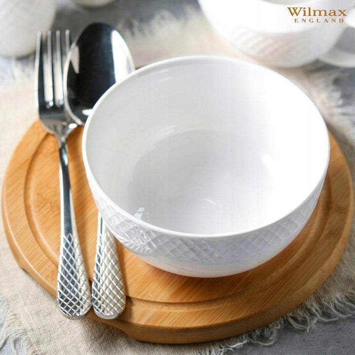 Wilmax Schale 20 cm 1850 ml Weiß aus Porzellan