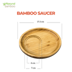 Wilmax Unterteller 17,5 cm Natur aus Bambus