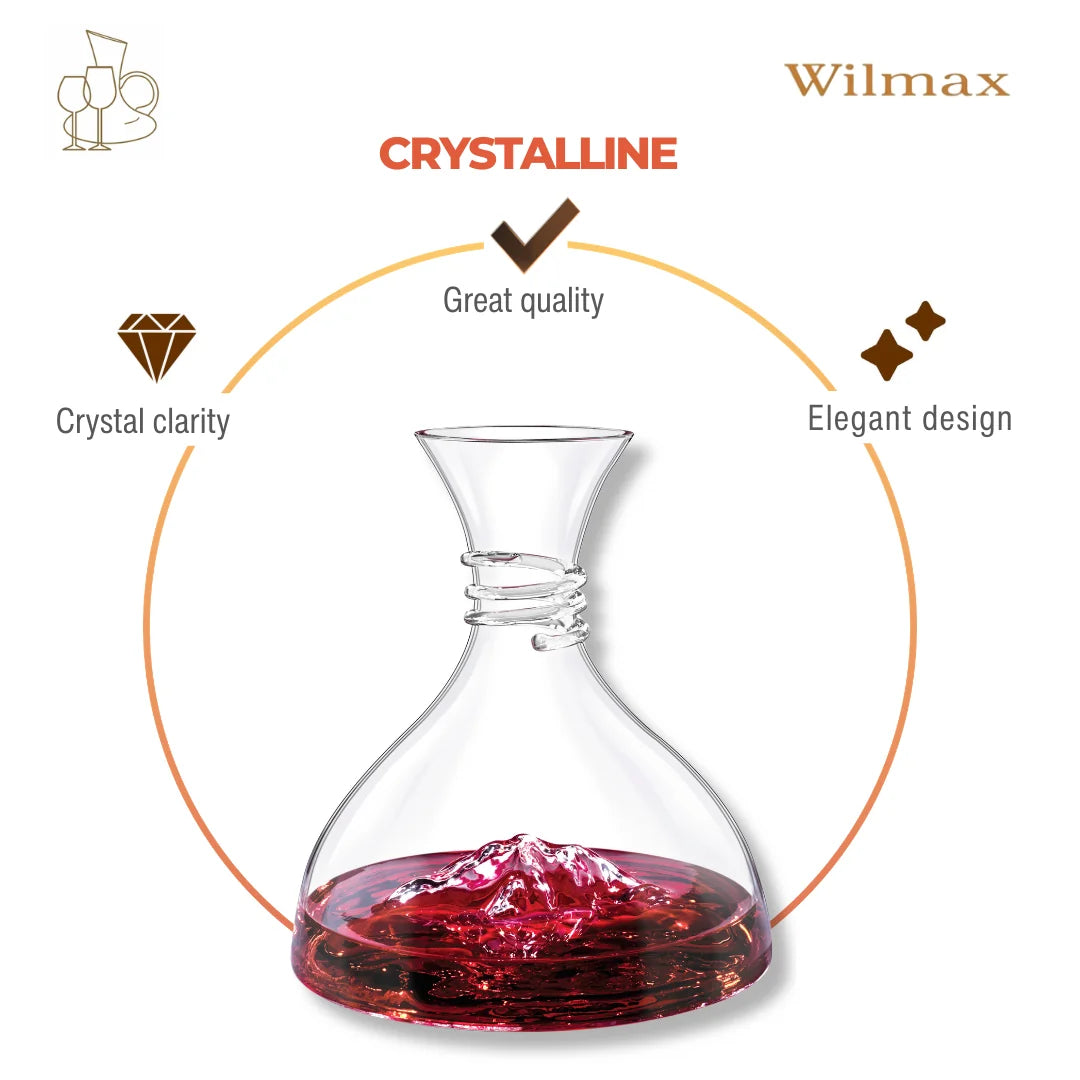 Wilmax Weindekanter 1500 ml Transparent aus Wilmax Crystalline-Serie