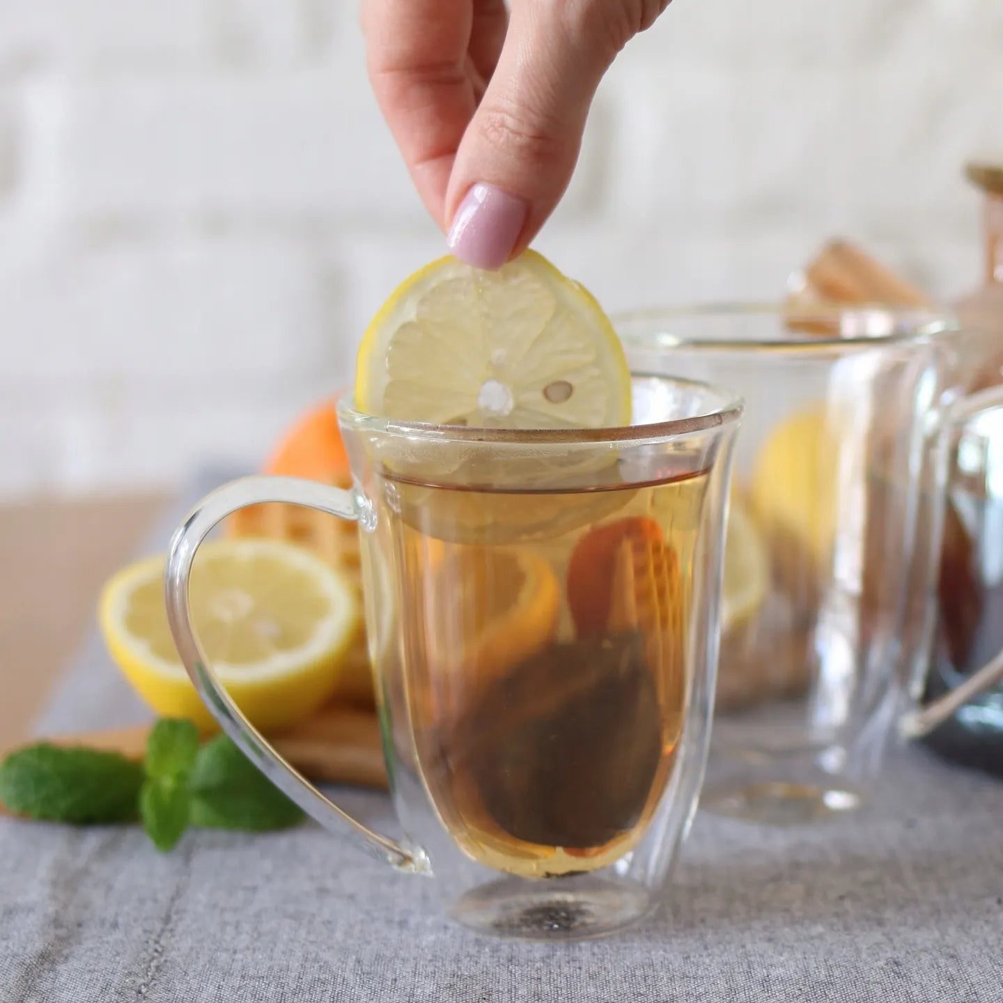 Wilmax Doppelwandige Tasse 250 ml 2er-Set Transparent