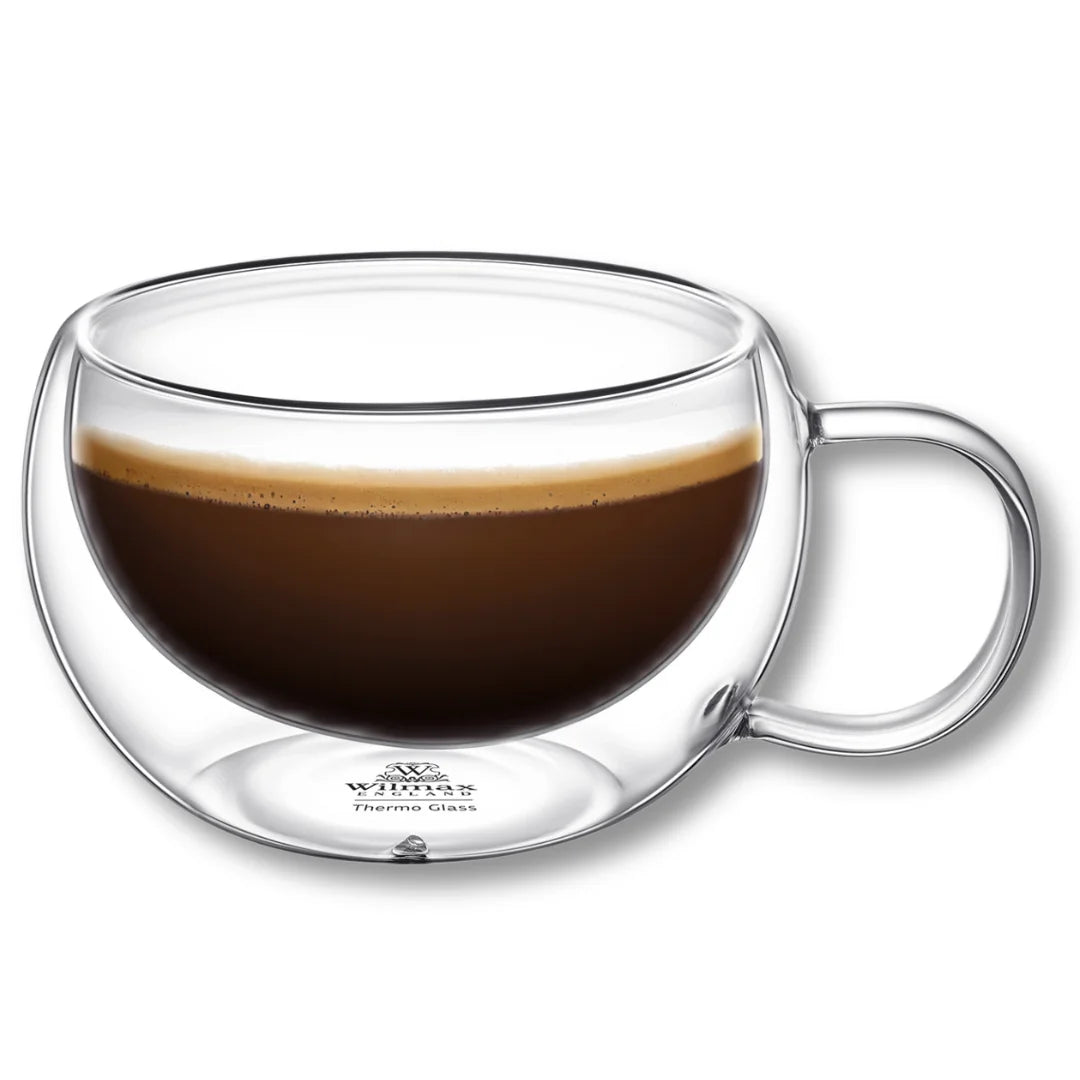 Wilmax Doppelwandige Glastasse 250 ml Transparent