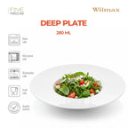 Wilmax Tiefer Teller 28 cm Weiß aus Porzellan